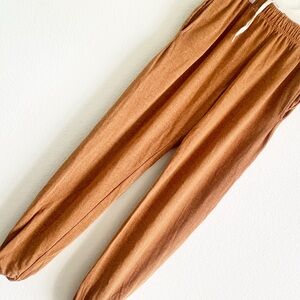 JUNGMAVEN hemp wool joggers sweatpants mustard camel brown pants unisex Small